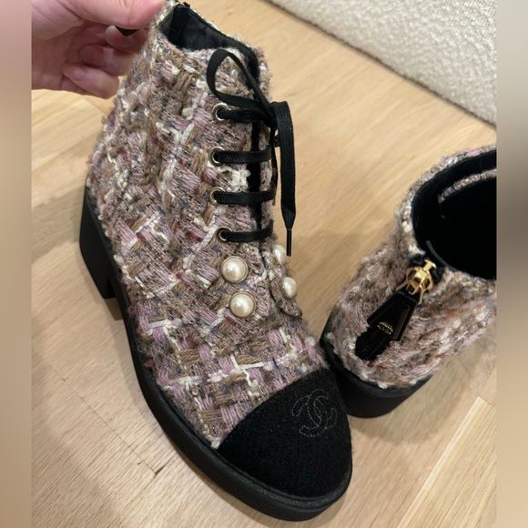 Chanel Tweed Booties (Brand New) - Picture 6 of 6
